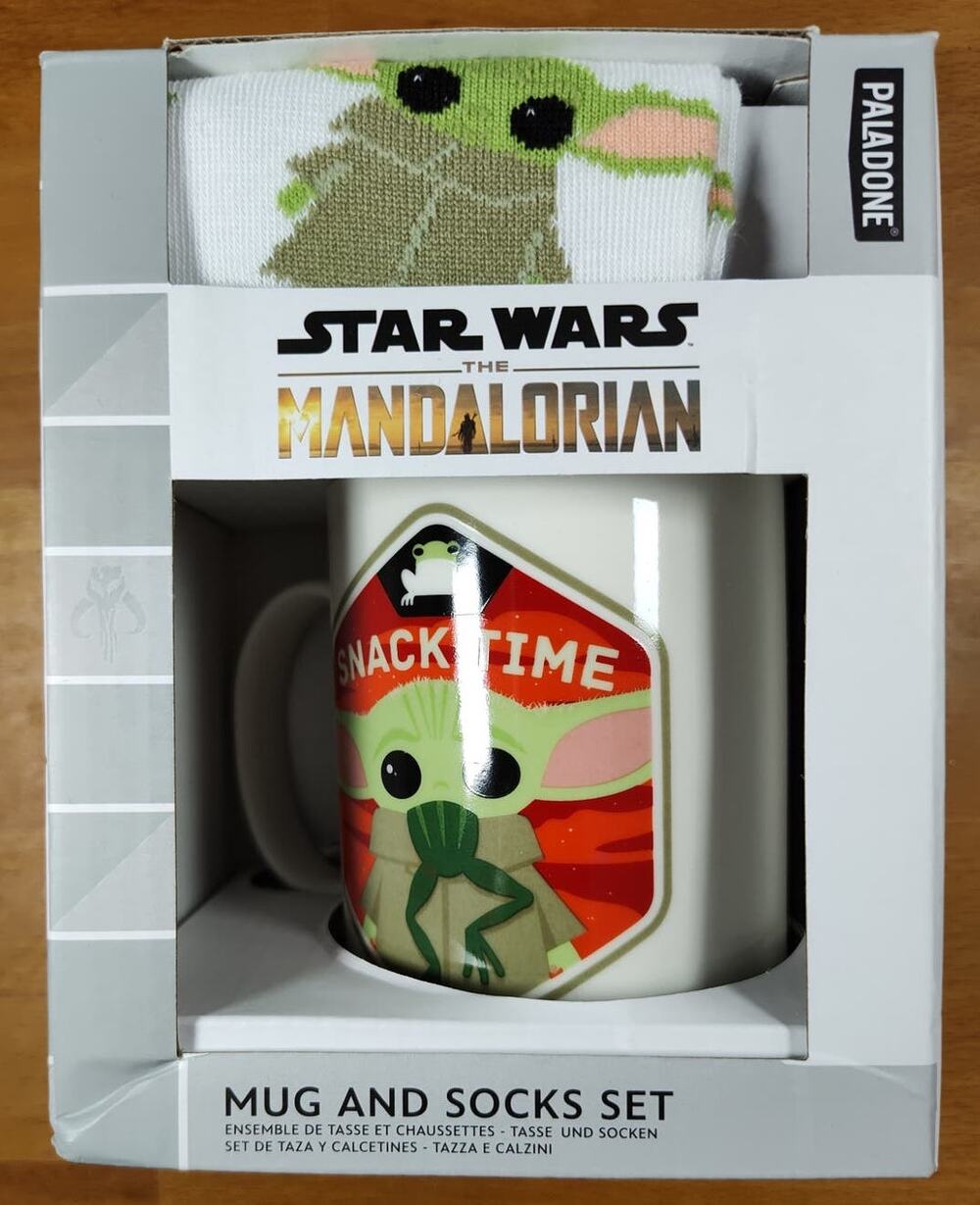 Star Wars The Mandalorian, Baby Yoda Grogu, The Child Mug & Socks Set Snack Time